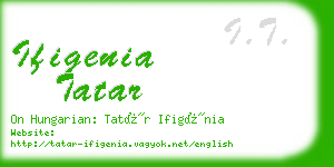 ifigenia tatar business card